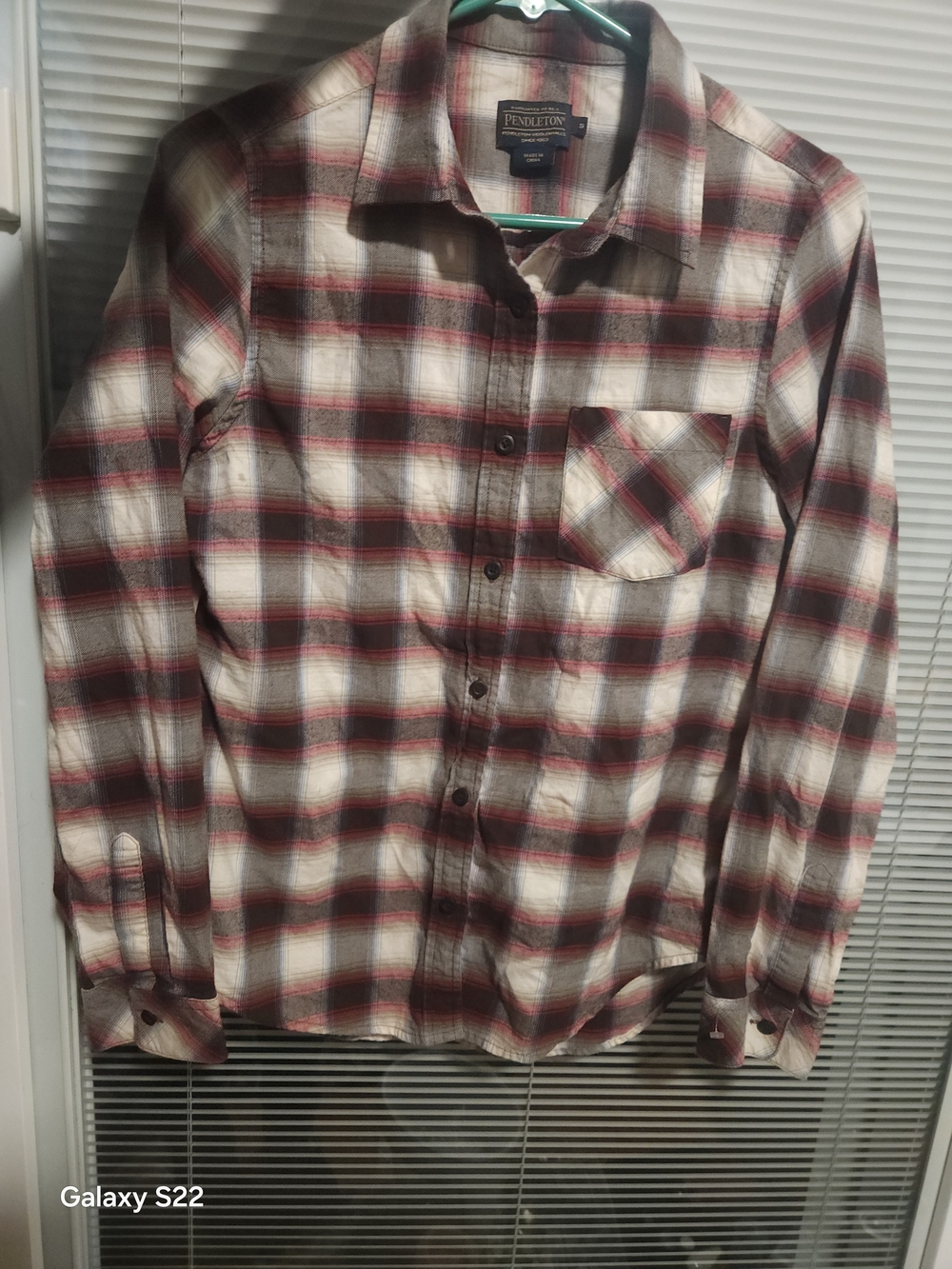 Pendleton Men's Red Plaid Button-Up Shirt